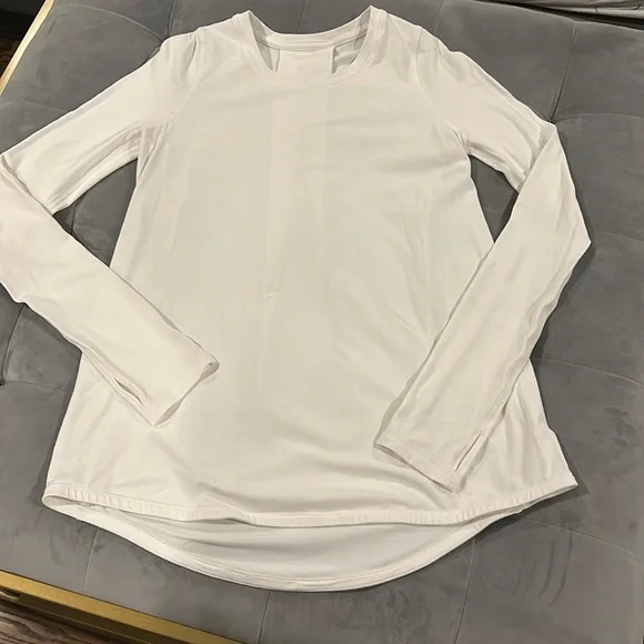 🦄 RARE Lululemon Tuck and Flow Long Sleeve White 6 - Picture 3 of 7